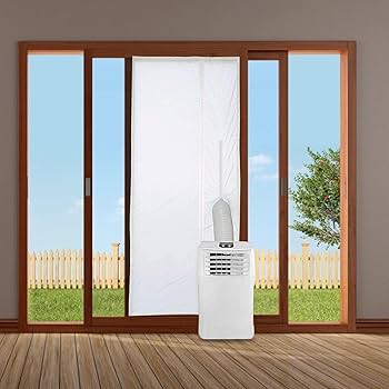 Amazon.co.jp: 開き窓エアコンシール | ジッパーと接着剤付き